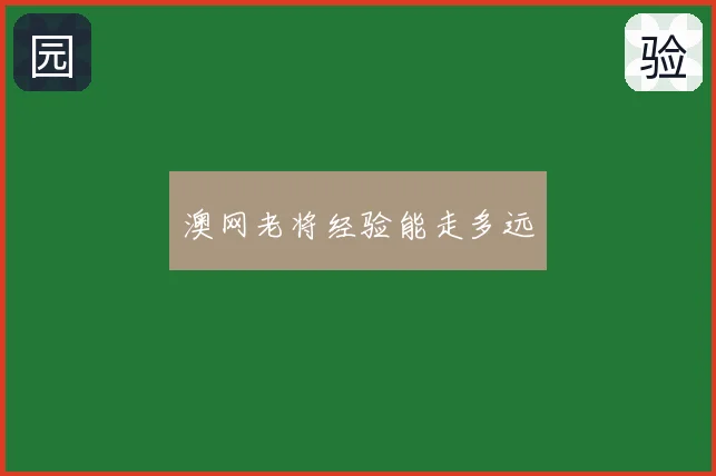 澳网老将经验能走多远