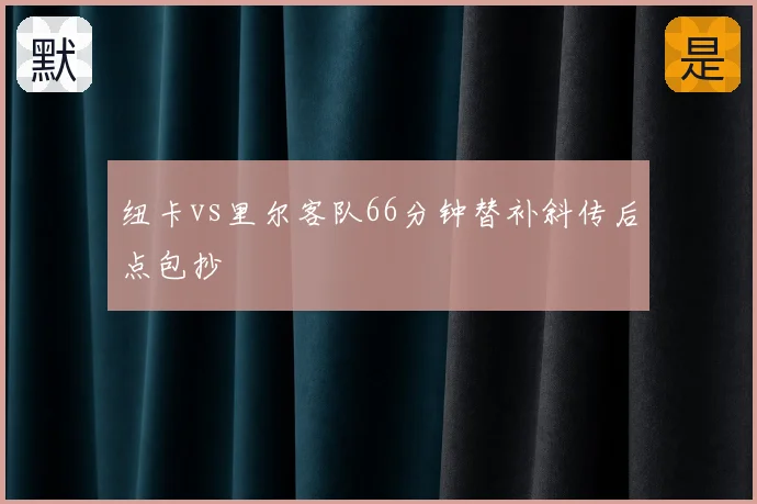 纽卡vs里尔客队66分钟替补斜传后点包抄